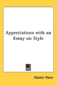 portada appreciations with an essay on style (in English)