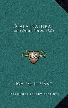 portada scala naturae: and other poems (1887) (en Inglés)