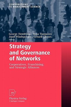 portada strategy and governance of networks: cooperatives, franchising, and strategic alliances (en Inglés)