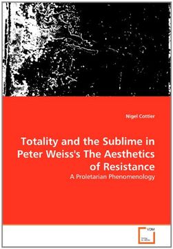 portada Totality and the Sublime in Peter Weiss's The Aesthetics of Resistance: A Proletarian Phenomenology