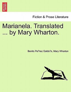 portada marianela. translated ... by mary wharton. (en Inglés)