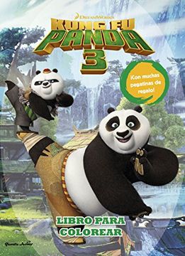 portada Kung fu Panda 3. Libro Para Colorear