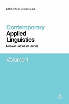 portada contemporary applied linguistics volume 1: volume one language teaching and learning