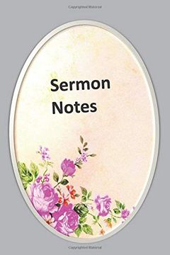 portada Sermon Notes: Cute Floral Oval Frame Design (in English)
