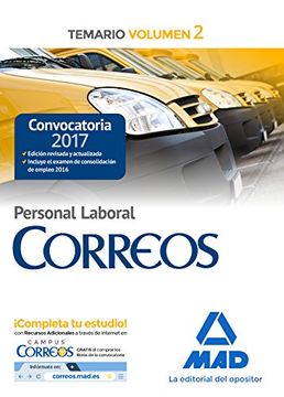 portada Personal Laboral de Correos y Telégrafos. Temario Volumen 2