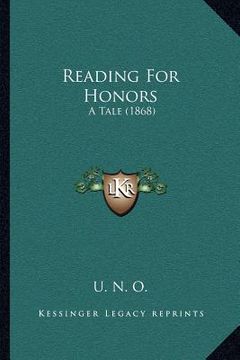 portada reading for honors: a tale (1868) (en Inglés)
