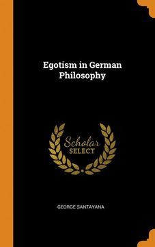 portada Egotism in German Philosophy 