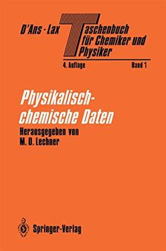portada Taschenbuch für Chemiker und Physiker: Band i Physikalisch-Chemische Daten (en Alemán)