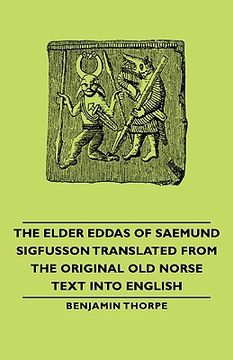 portada the elder eddas of saemund sigfusson translated from the original old norse text into english (en Inglés)