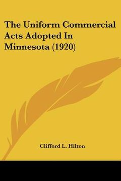 portada the uniform commercial acts adopted in minnesota (1920)