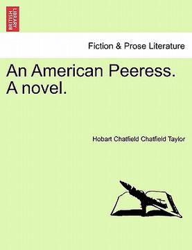 portada an american peeress. a novel. (en Inglés)