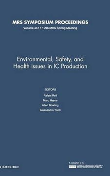 portada Environmental, Safety, and Health Issues in ic Production (Mrs Proceedings) (en Inglés)