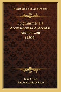 portada Epigrammes Da Acentsacentsa A-Acentsa Acentsowen (1809) (en Francés)