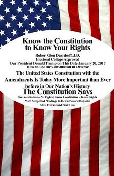 portada Know the Constitution to Know Your Rights