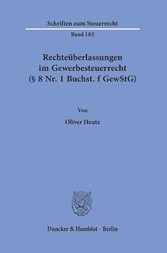 portada Rechteuberlassungen Im Gewerbesteuerrecht ( 8 Nr. 1 Buchst. F Gewstg) (en Alemán)