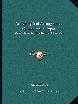 portada an analytical arrangement of the apocalypse: or revelation recorded by saint john (1834) (en Inglés)