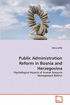 portada public administration reform in bosnia and herzegovina (en Inglés)