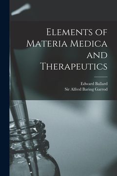 portada Elements of Materia Medica and Therapeutics (en Inglés)
