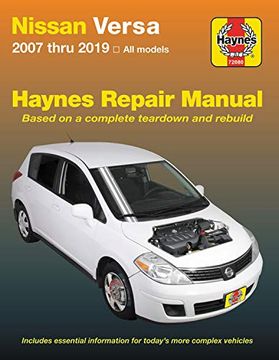 portada Hm Nissan Versa 2007-2019: 2007 Thru 2019, all Models (Haynes Repair Manual) (en Inglés)