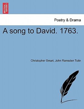 portada a song to david. 1763. (in English)
