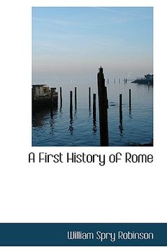 portada a first history of rome (in English)