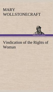 portada vindication of the rights of woman (en Inglés)