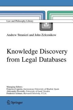 portada knowledge discovery from legal databases (en Inglés)