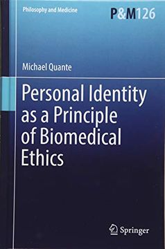 portada Personal Identity as a Principle of Biomedical Ethics (Philosophy and Medicine) (in English)