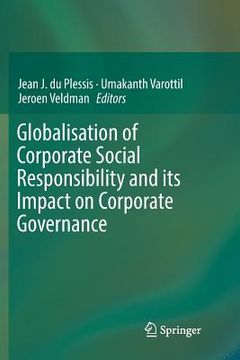 portada Globalisation of Corporate Social Responsibility and Its Impact on Corporate Governance (en Inglés)