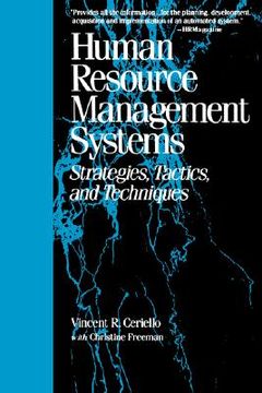 portada human resource management systems: strategies, tactics, and techniques (in English)