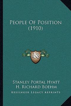 portada people of position (1910) (en Inglés)