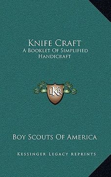 portada knife craft: a booklet of simplified handicraft (en Inglés)