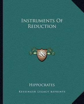 portada instruments of reduction (in English)