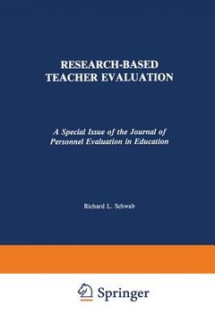 portada Research-Based Teacher Evaluation: A Special Issue of the Journal of Personnel Evaluation in Education (en Inglés)