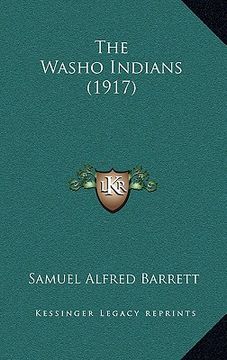 portada the washo indians (1917) (in English)