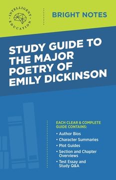 portada Study Guide to The Major Poetry of Emily Dickinson (en Inglés)