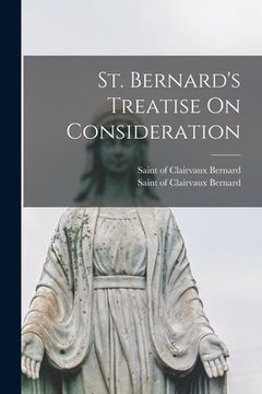 portada St. Bernard's Treatise On Consideration