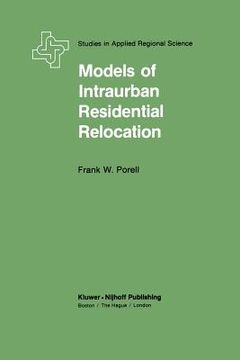 portada Models of Intraurban Residential Relocation