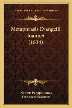portada Metaphrasis Evangelii Joannei (1834)