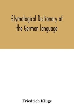portada Etymological dictionary of the German language