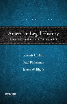 portada American Legal History: Cases and Materials