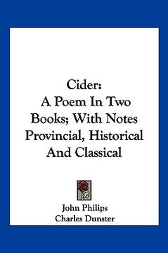 portada cider: a poem in two books; with notes provincial, historical and classical