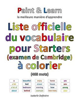 portada Liste officielle du vocabulaire pour Starters (examen de Cambridge) (en Francés)