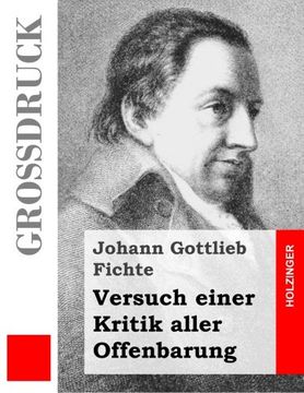 portada Versuch einer Kritik aller Offenbarung (Großdruck) (German Edition)