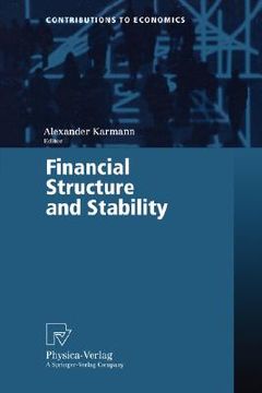 portada financial structure and stability (en Inglés)