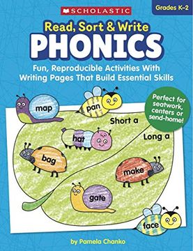 portada Read, Sort & Write: Phonics: Fun, Reproducible Activities With Writing Pages That Build Essential Skills (en Inglés)