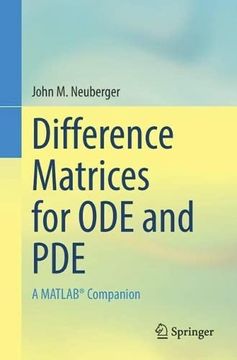 portada Difference Matrices for Ode and Pde: A Matlab(r) Companion (in English)