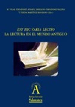 portada Est Hic Varia Lectio: Lectura En El Mundo Antiguo