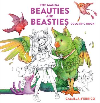 portada Pop Manga Beauties and Beasties Coloring Book (en Inglés)