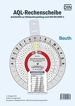 portada Aql-Rechenscheibe: Arbeitshilfe zur Stichprobenprüfung Nach din iso 2859-1 (in German)